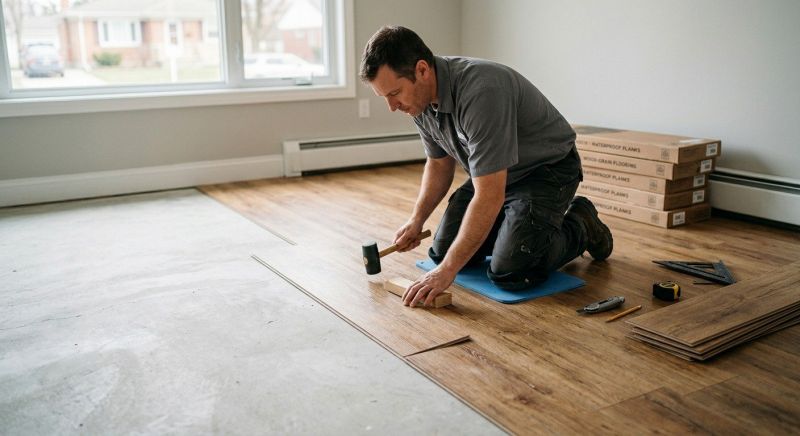 Linoleum Floor Installation in Ponder, TX