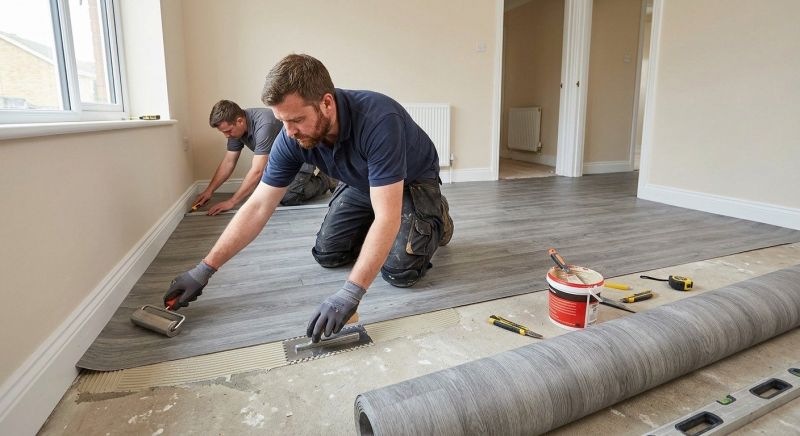 Sheet Flooring Installation in Keller, TX