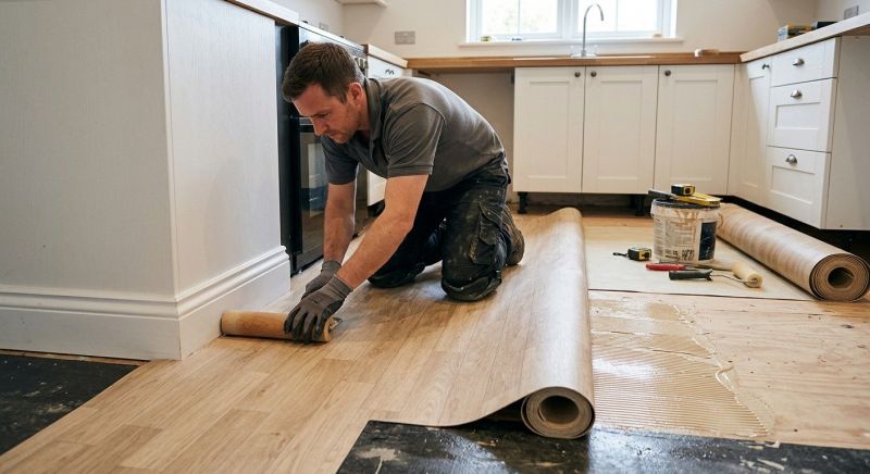 Sheet Linoleum Installation in Frisco, TX