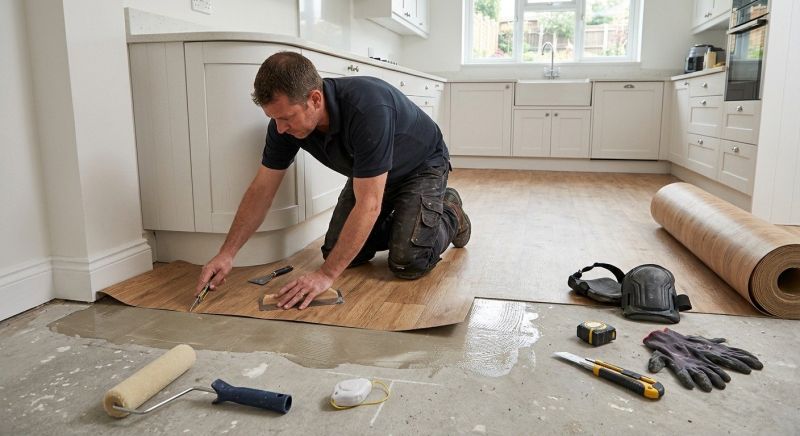 Sheet Linoleum Installation in Keller, TX