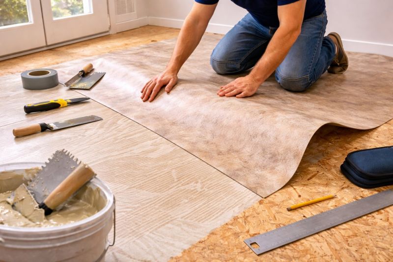 Sheet Vinyl Installation in Denton County, TX
