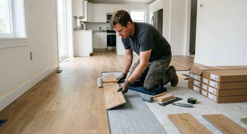 Vinyl Plank Floor Installation in Little Elm, TX