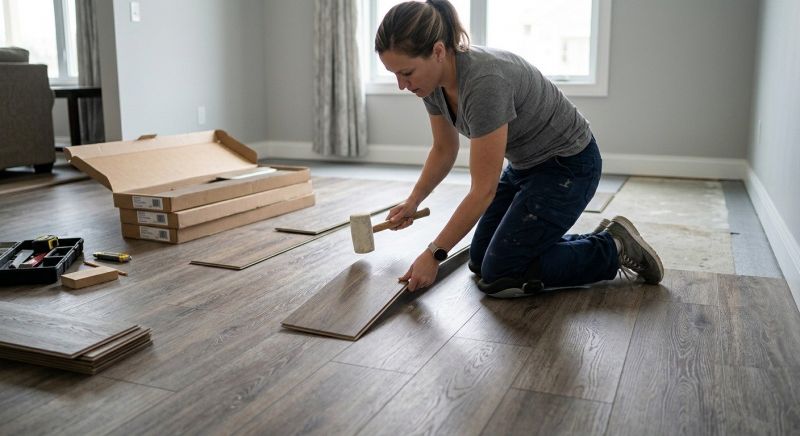 Vinyl Plank Floor Installation in Little Elm, TX