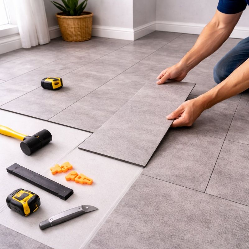 Vinyl Tile Installation in Little Elm, TX